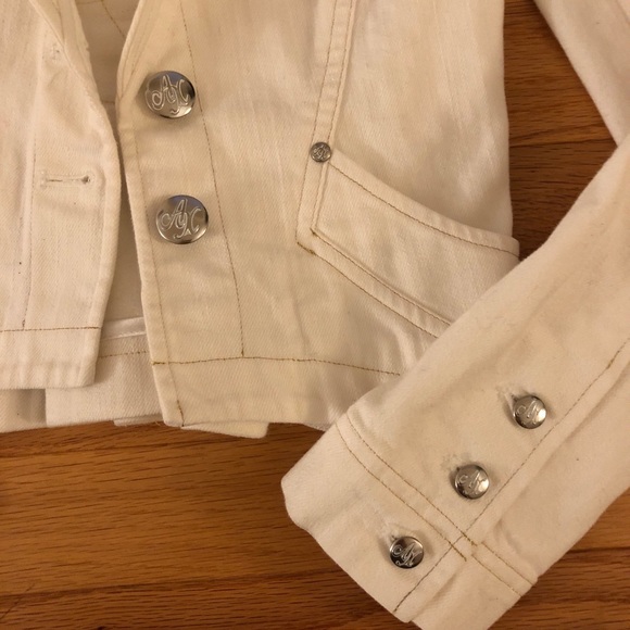 Armani Exchange White Denim Jacket - Picture 2 of 4